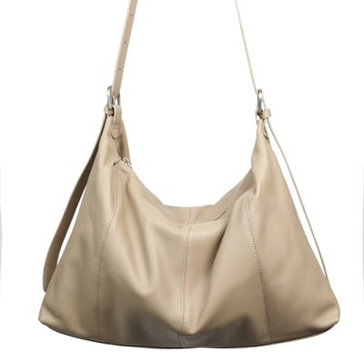 Étoffe｜伊朵芙真皮柔雲肩包-白色3