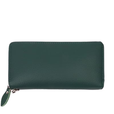 質感頭層牛皮拉鍊長夾(多色)1