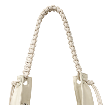 TRueSo 觸柔牛皮結理托特兩用包-白色4