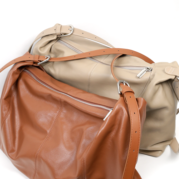 Étoffe｜伊朵芙真皮柔雲肩包-咖啡12