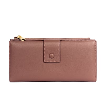 霧彩壓扣荔枝紋真皮長夾（多色）2