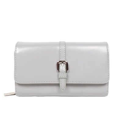 光面真皮扣帶皮夾包-多色12