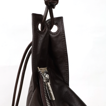 TRueSo 觸柔牛皮結理托特兩用包-咖色3