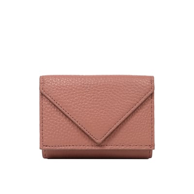 真皮信封三摺迷你短夾-多色9