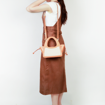 夏日編織拼接提包3