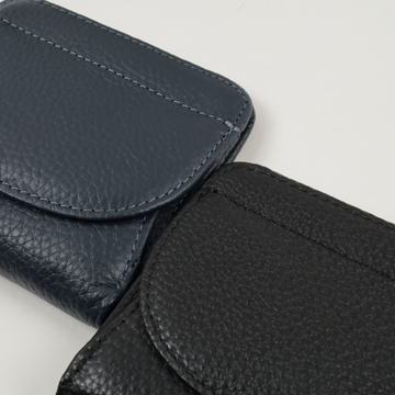 日常小摺上掀真皮短夾7