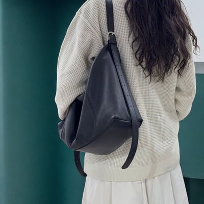 Étoffe｜伊朵芙真皮柔雲肩包-白色7