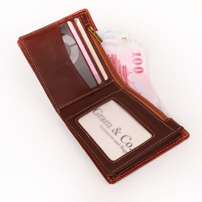 City Writer植鞣革短夾-隱晦3