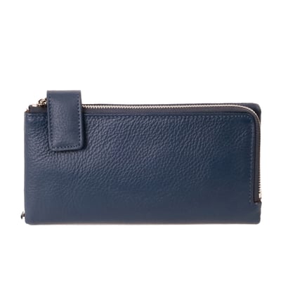 防盜拉鍊真皮長夾(多色)10