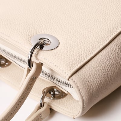 優雅至上真皮素面提/肩包4