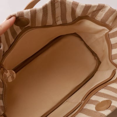 海灘風真皮/帆布肩包7