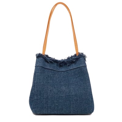 單寧牛奶盒真皮多用包-深藍3