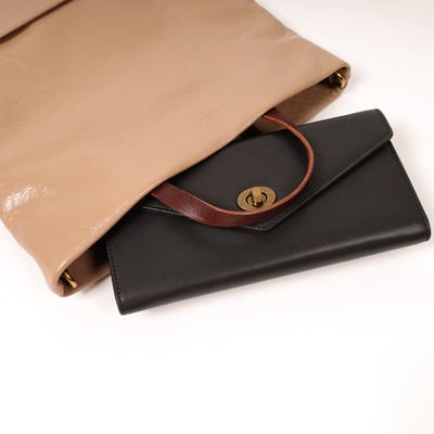 油蠟牛皮摺疊兩用包7