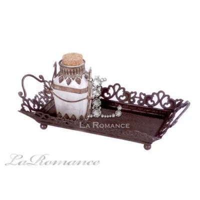 ★寶藏清倉★【Creative Home】Casual Country 美式鄉村系列黑色藤蔓置物盤1