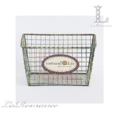 ★寶藏清倉★【Natural Life】方型鐵線籃1