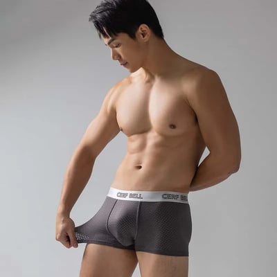 【體溫魔術師】石墨烯運動冰絲男內褲 ♡3色可選♡7