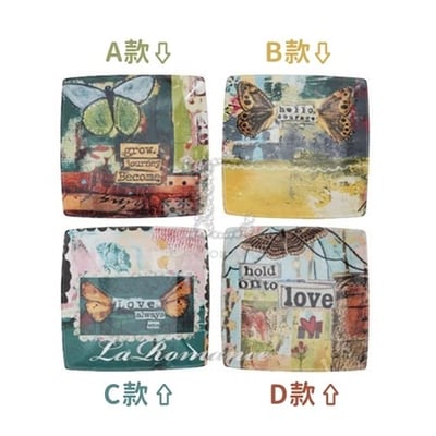 ★寶藏清倉★【Creative Home】Heart & Home 心戀家居系列大方形蝴蝶置物盤 ♡B款♡1