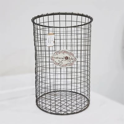 ★寶藏清倉★【Natural Life】圓形鐵線籃1