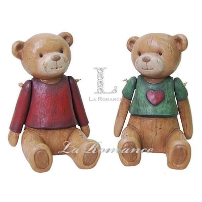 ❄聖誕特惠❄【德國 Heidi 童趣家飾】紅衣寶貝熊&綠衣甜心熊一對 ♡2種尺寸♡3