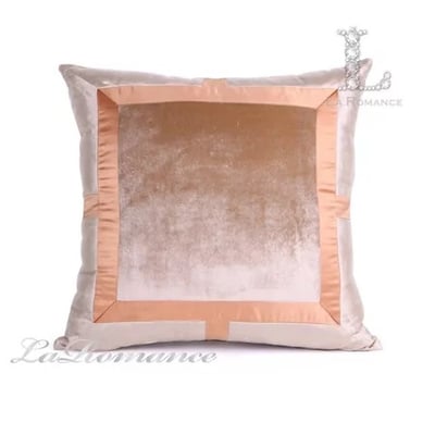 ★寶藏清倉★東方雅韻系列粉橘色拼布造型抱枕套1