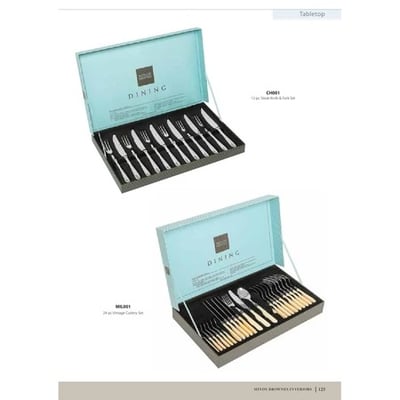 ★寶藏清倉★【Mindy Brownes】24件不鏽鋼刀叉組3