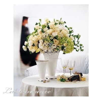 ★寶藏清倉★【帝凡內系列】銀色月光花器 – 小2