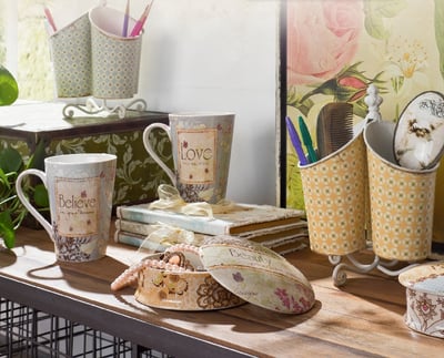 【美國 Creative Home】Cottage Chic 法式田園系列陶瓷珠寶盒3