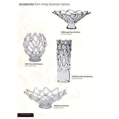 ★寶藏清倉★【Mindy Brownes】編織風玻璃縮口果盤2