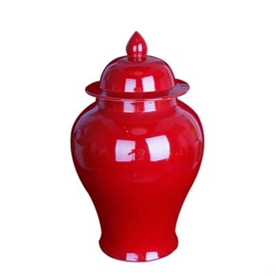 ★寶藏清倉★【東情西韻】紅色將軍罐 ♡13吋♡1