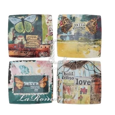 ★寶藏清倉★【Creative Home】Heart & Home 心戀家居系列大方形蝴蝶置物盤 ♡B款♡2