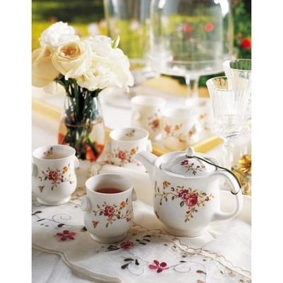 ★寶藏清倉★【帝凡內系列】蝶戀花五件茶具組1