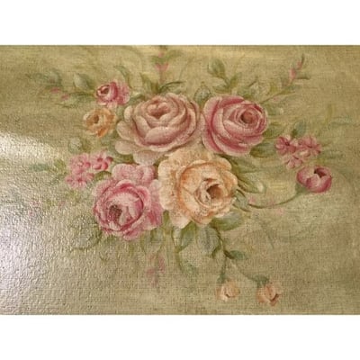 ★寶藏清倉★手繪玫瑰花卉托盤2