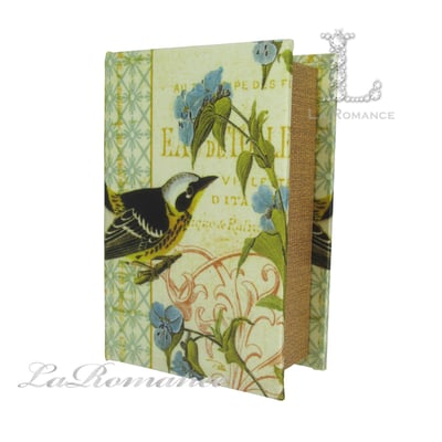 ★寶藏清倉★【芮洛蔓 La Romance】歐式鳥語花香造型絲綢書盒2