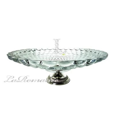 ★寶藏清倉★奢華鍍銀水晶泡泡果盤 ♡大款♡1