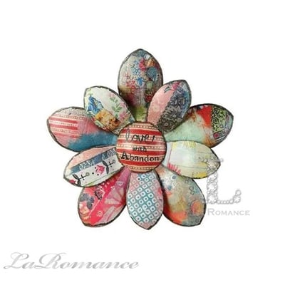 ★寶藏清倉★【Creative Home】 Heart & Home 心戀家居系列鐵藝立體花朵壁飾1