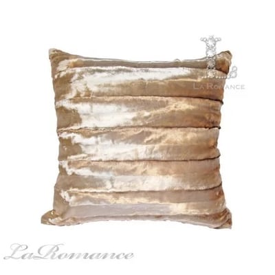 ★寶藏清倉★【奢華系列】仿貂毛抱枕套 ♡粉金♡1