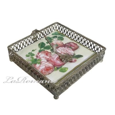 ★寶藏清倉★【Mindy Brownes】L色系列古典鏤空餐巾盒2