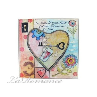 ★寶藏清倉★【花言童語系列】小瓢蟲木板畫飾3