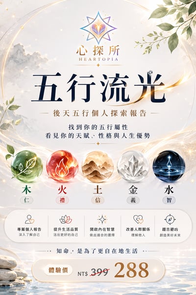 五行流光｜後天五行個人探索報告1