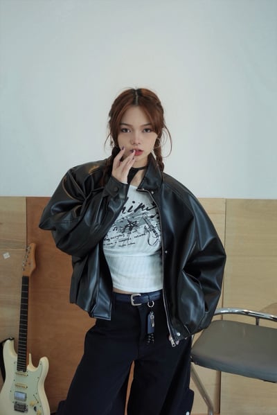 B07 花苞皮外套1