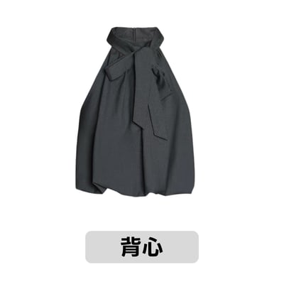 蝴蝶結花苞收摺背心10