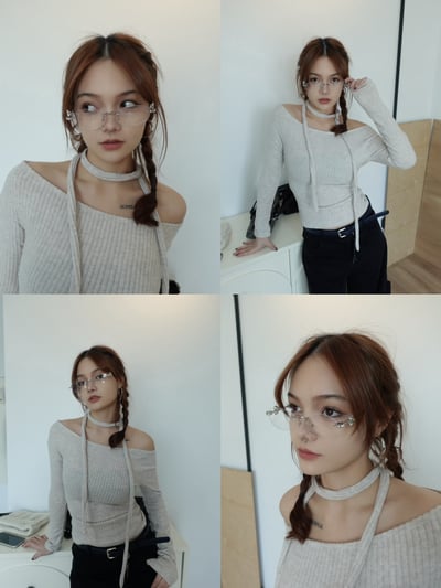 B20 六邊形三鑽平光眼鏡1