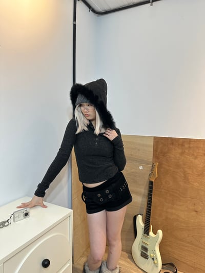 B21 連帽毛毛合身上衣4