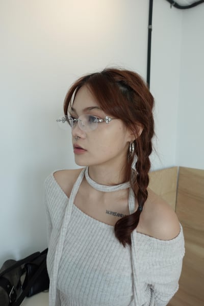 B20 六邊形三鑽平光眼鏡4