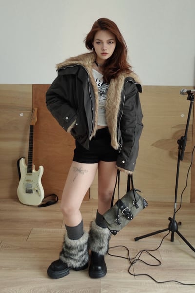 B16 冬季釦帶毛毛靴4