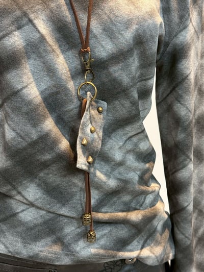 斜領格紋上衣 (1+1附項鍊)4