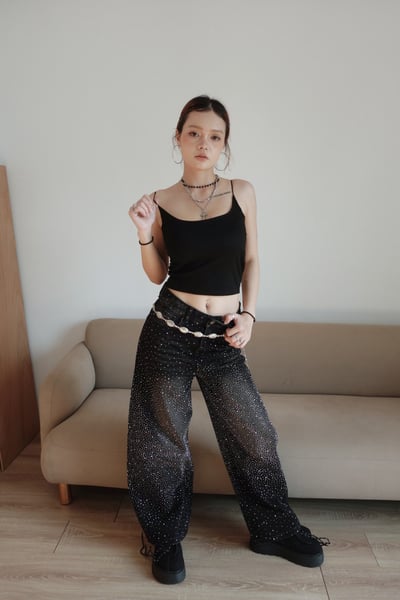 C11 心機美背!亞裔感銀釦細肩BRA TOP背心10