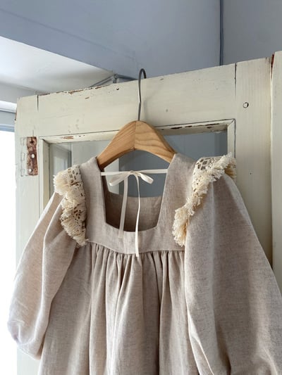 法式流蘇方領洋裝3