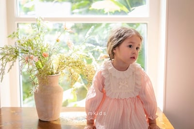 法式蕾絲摺邊洋裝 (2色)6