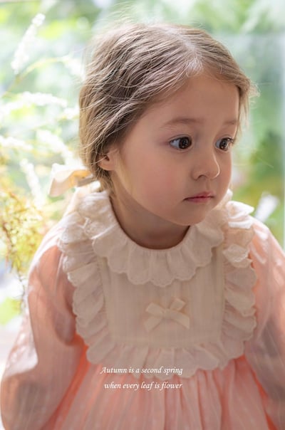 法式蕾絲摺邊洋裝 (2色)5